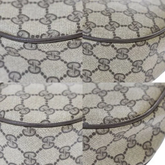 GUCCI GG Pattern Shelly Clutch Hand Bag PVC Leathe